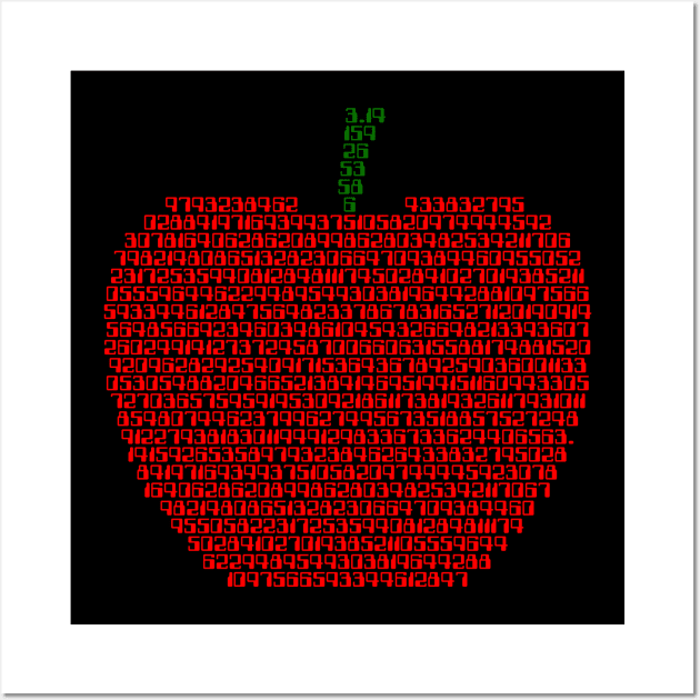 Apple Pi Wall Art by BigOrangeShirtShop